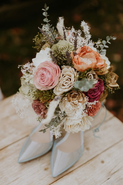 Sugar And Spice Bridal Bouquet – Sola Wood Flowers