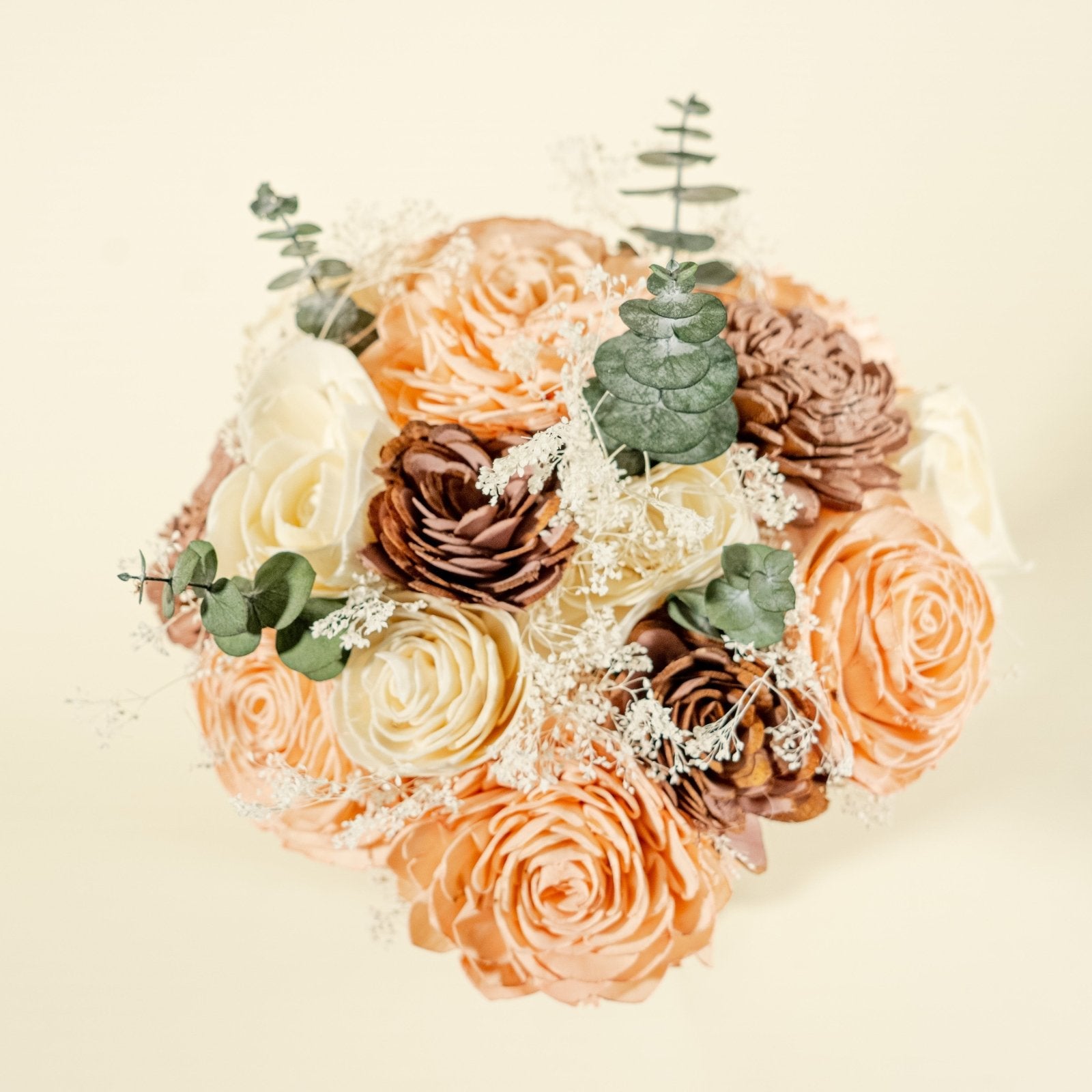 DIY KIT ~ Laney’s Collection ~ Sola Flower Bouquet ~ Wild Flower Bridal  Bouquet ~ Peach, Terracotta, Marigold