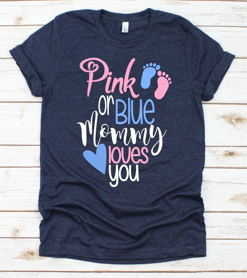 Download Pink Or Blue Daddy Loves You Shirt Pink Or Blue Mommy Loves You Shirt Gender Reveal Shirt For Mom And Dad Pink Or Blue We Love You Shirt T Shirts Clothing Ugaurbanag Com