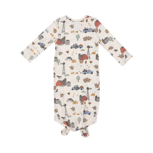 Hay Farmer Blue Knotted Gown - The Pure Parenting Shop