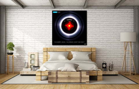 2001 A Space Odyssey Hal 9000 Canvas Print By Crownosarts