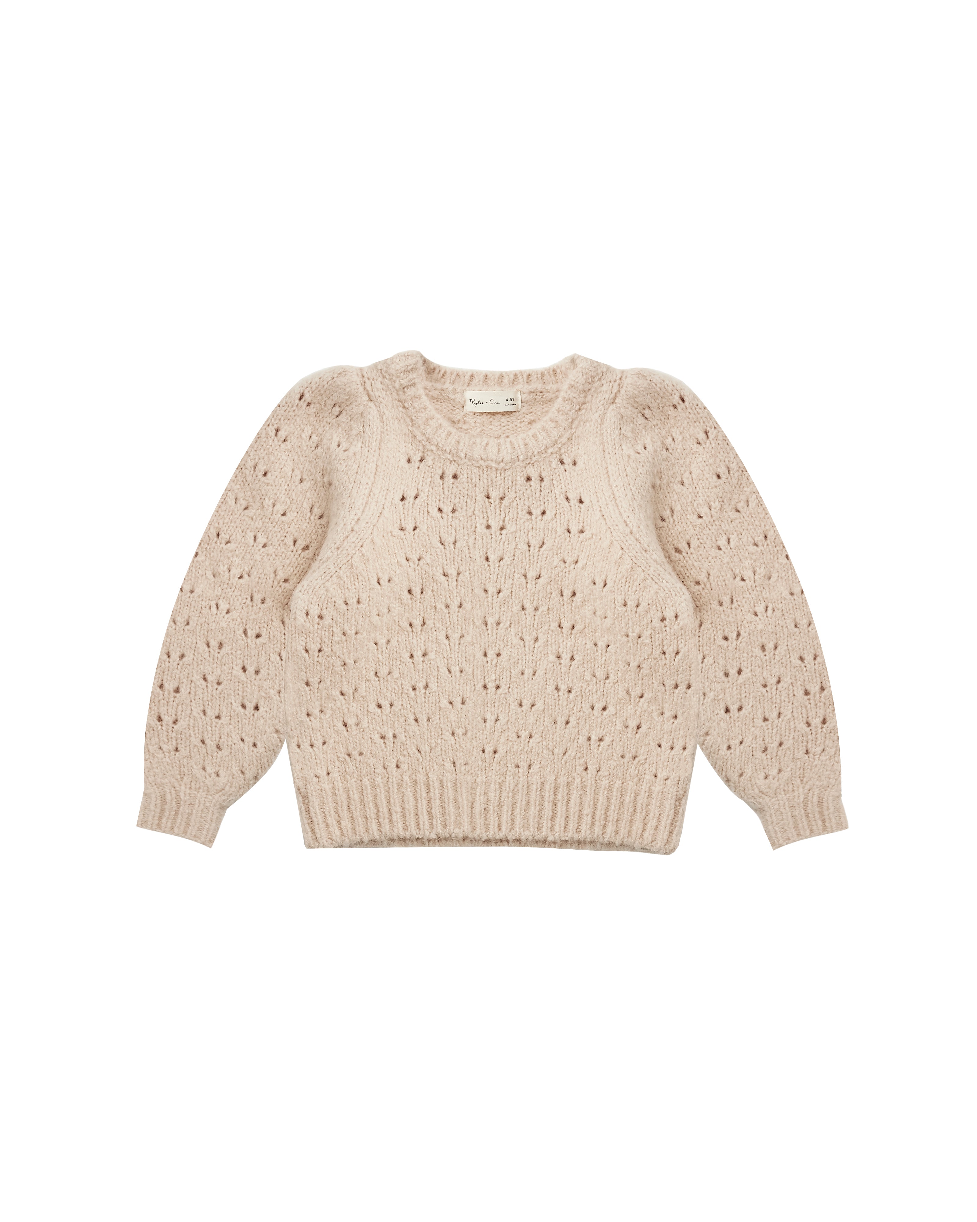 Beige Balloon Sweater