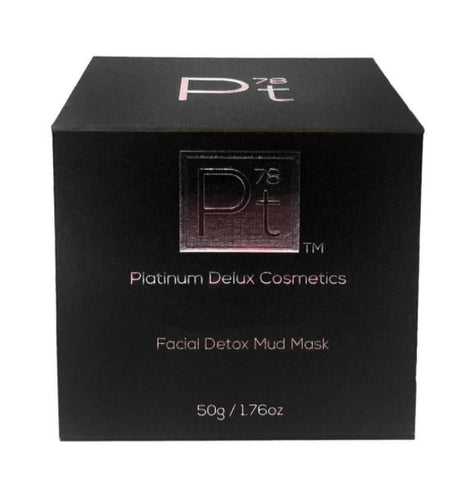 Facial detox mud mask by platinum deluxe
