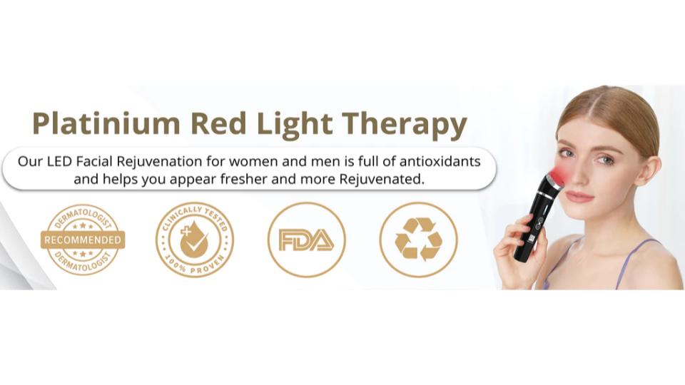 How Platinum Silver Red Light Therapy Provides Wrinkle Reduction