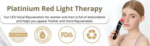 Platinum Deluxe High-Tech LED Light Treatments for Anti-Aging and