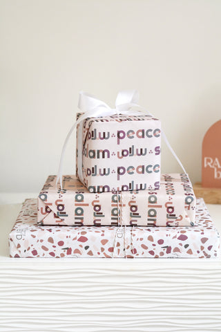 modernEID flat eco-friendly wrapping paper Peace & Salam