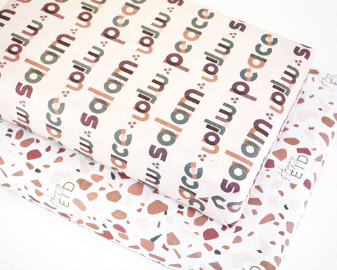 modernEID flat eco-friendly wrapping paper Peace & Salam