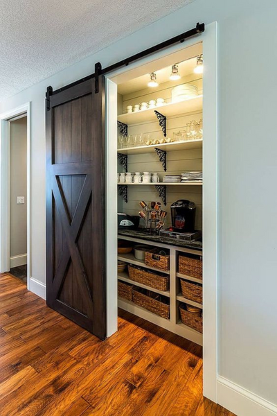 Barndominium Barn Door Pantry