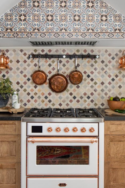 spanish inspired copper kitchen