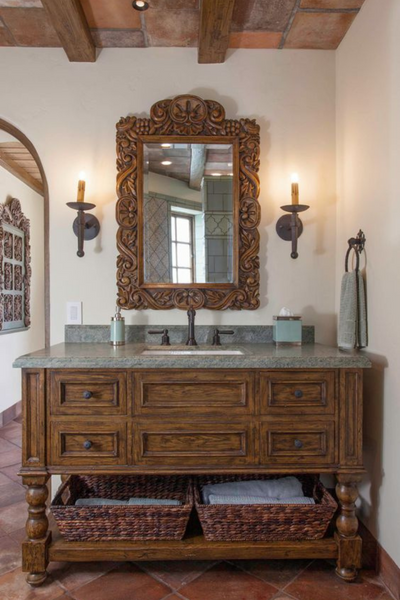 Spanish Mediterranean Bathroom Ideas