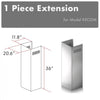 ZLINE 1 Piece Chimney Extension for 10' Ceiling,1PCEXT-KECOM - Farmhouse Kitchen and Bath