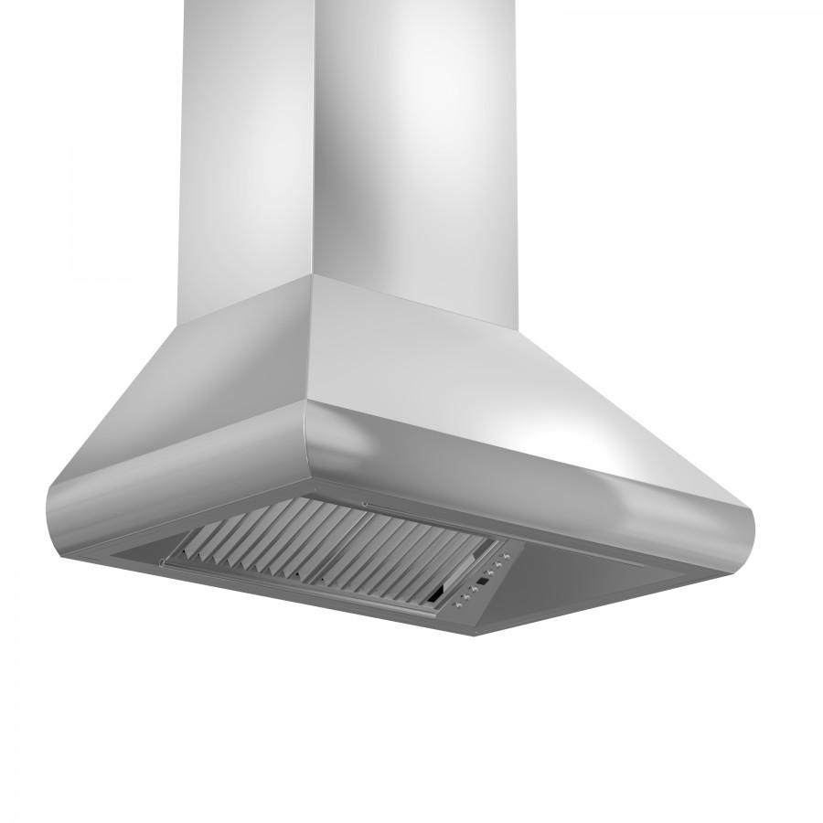 ZLINE 36" Remote Blower Stainless Steel Wall Range Hood, 687-RS-36-400 - Farmhouse Kitchen and Bath