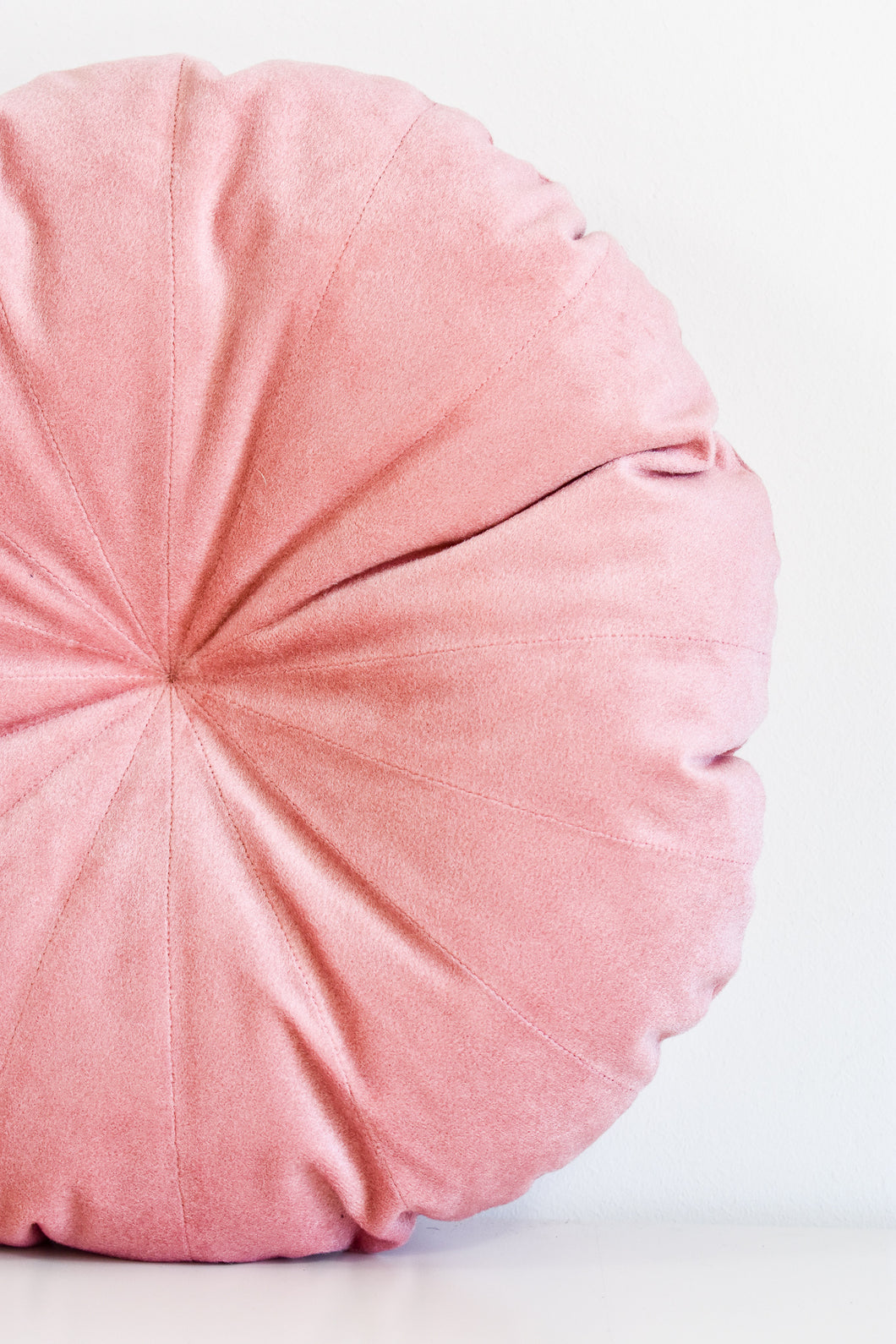 pink round pillow