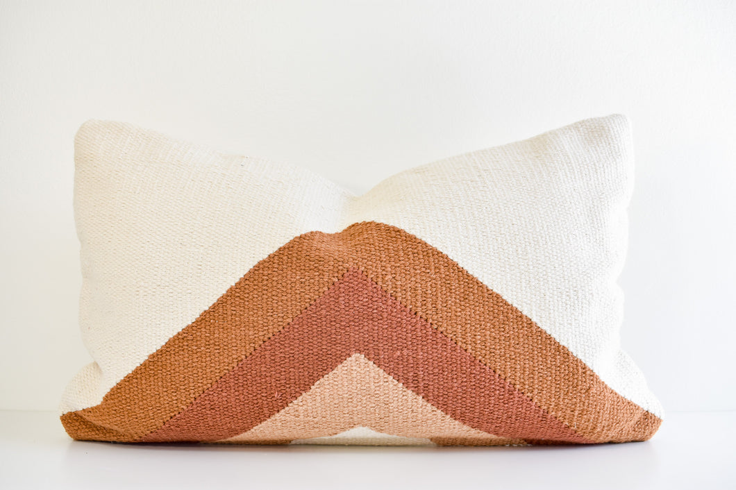 rust lumbar pillow