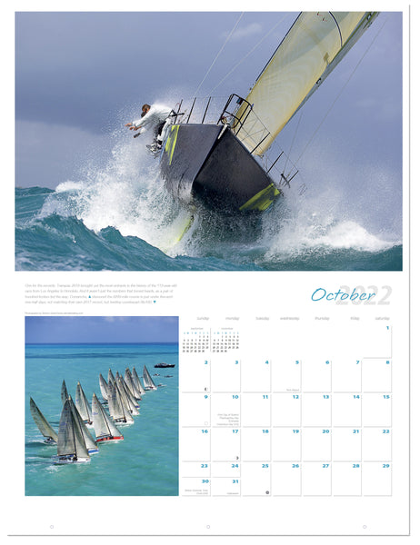 2022 Ultimate Sailing Calendar - Oct