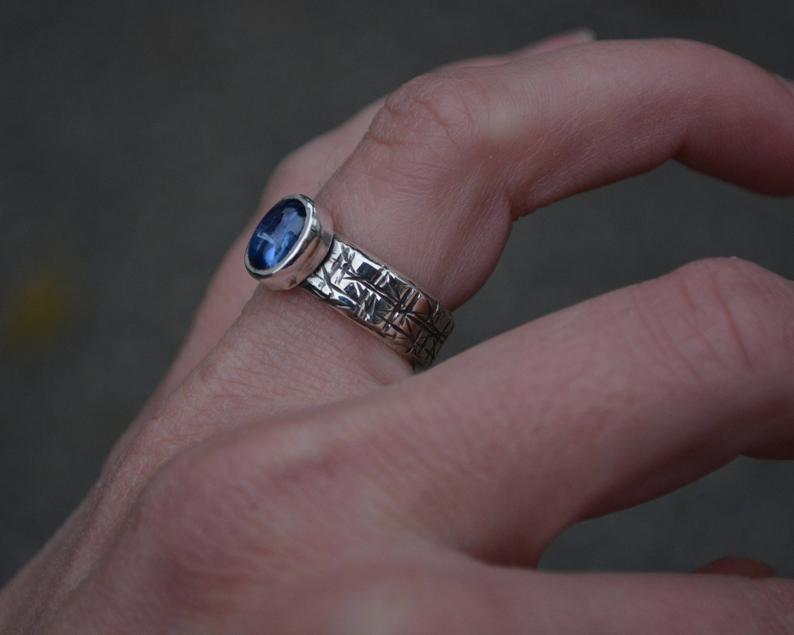 Kyanite Band Rings