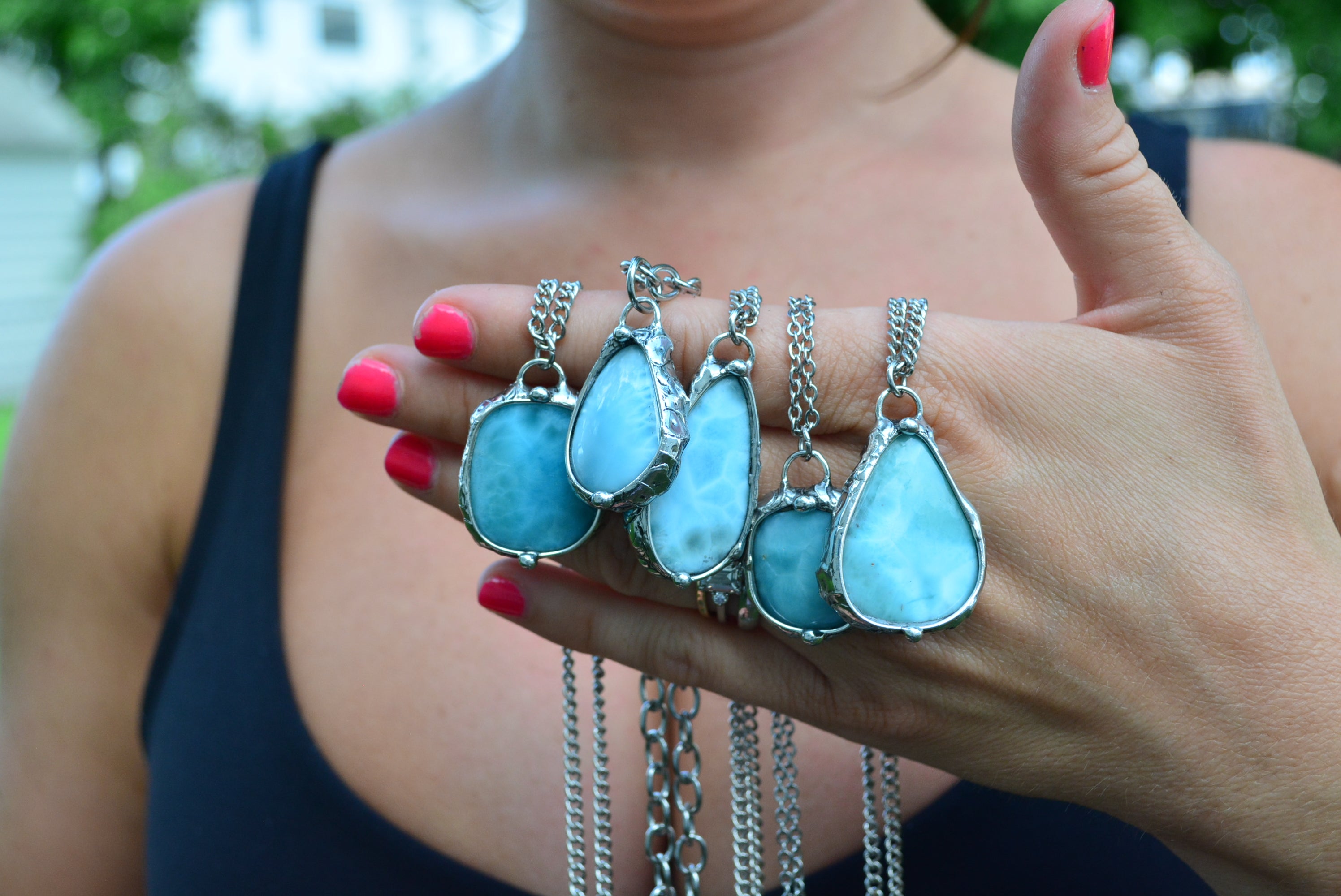 Larimar Necklace