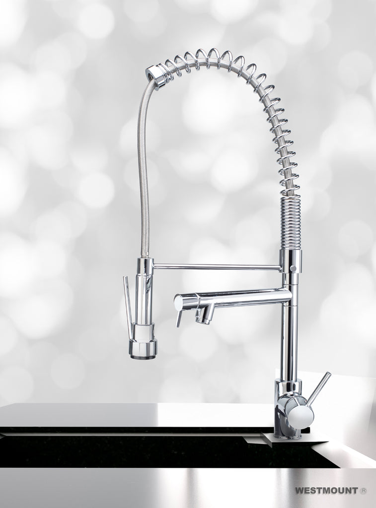 RILEY | Single Lever, Solid Chrome finish, Pull Down ...