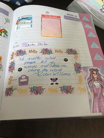 Spotlight on a Planner Frankie Taylor March 2020  planner 7