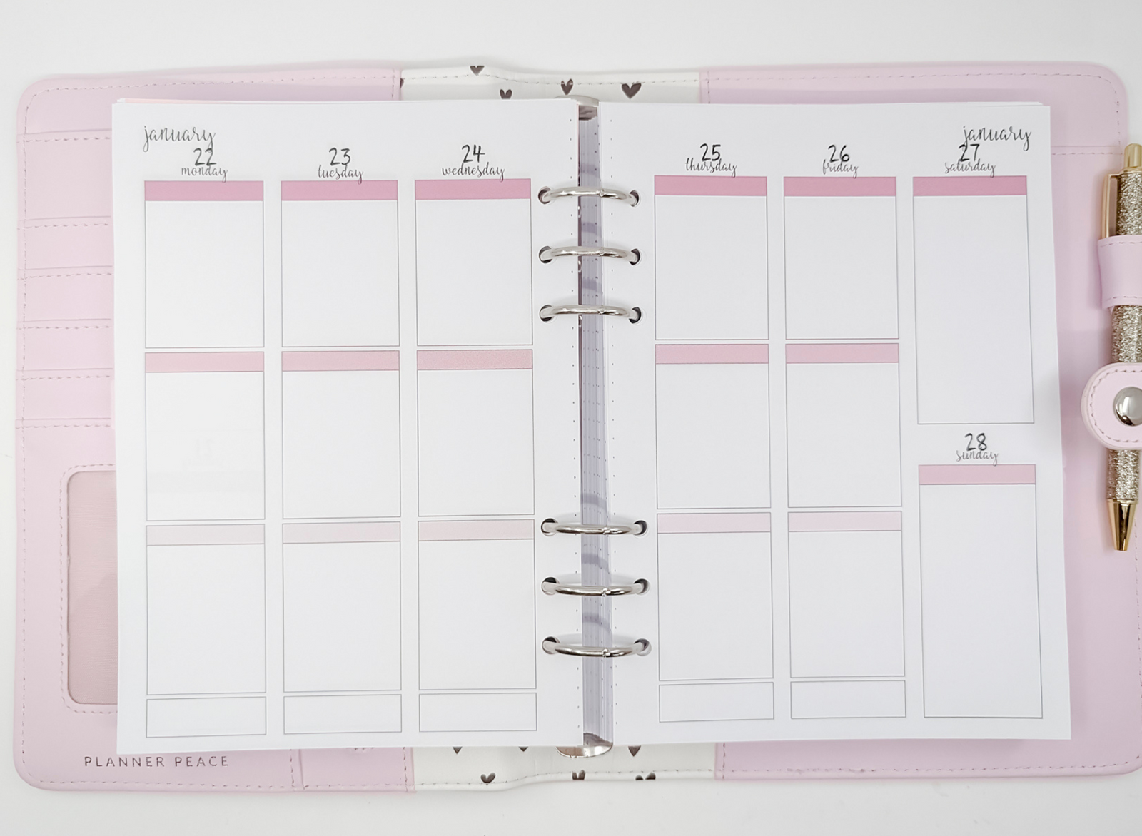 A5 A6 Planner Inserts Weekly Inserts Grid Weekly Summary Wellness Free  Month Overview Undated PRINTED WO2P UK Seller 