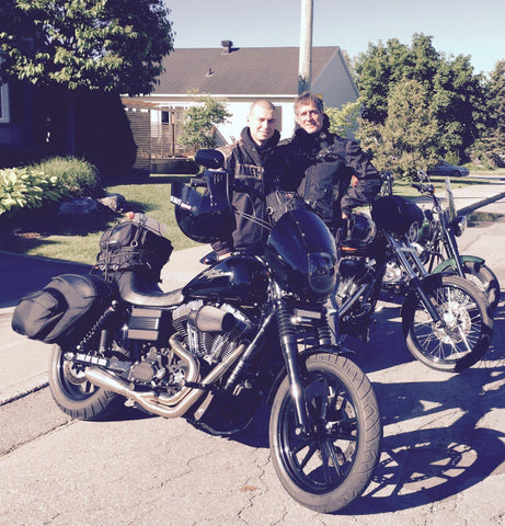Father and son bike trip, Québec to California on Harley-Davidson