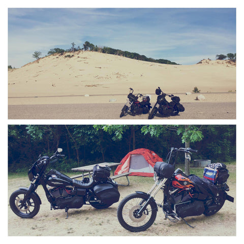 Father and son bike trip, Québec to California on Harley-Davidson