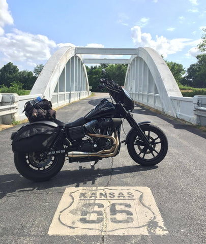 Father and son bike trip, Québec to California on Harley-Davidson