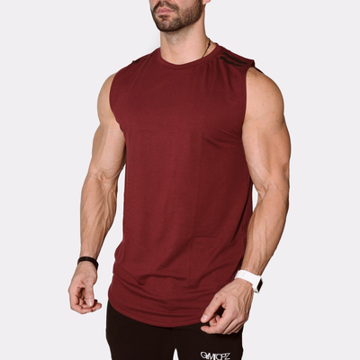 Signature Long Line Tank Top Maroon