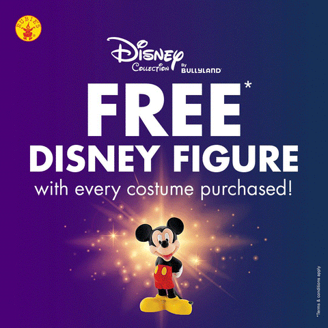 Free Disney figure with every costume purchased