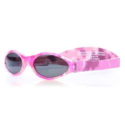 Pink camo Sunglasses with head side strap 
