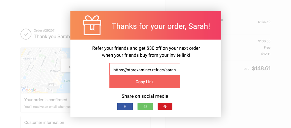 Refer a friend shopify