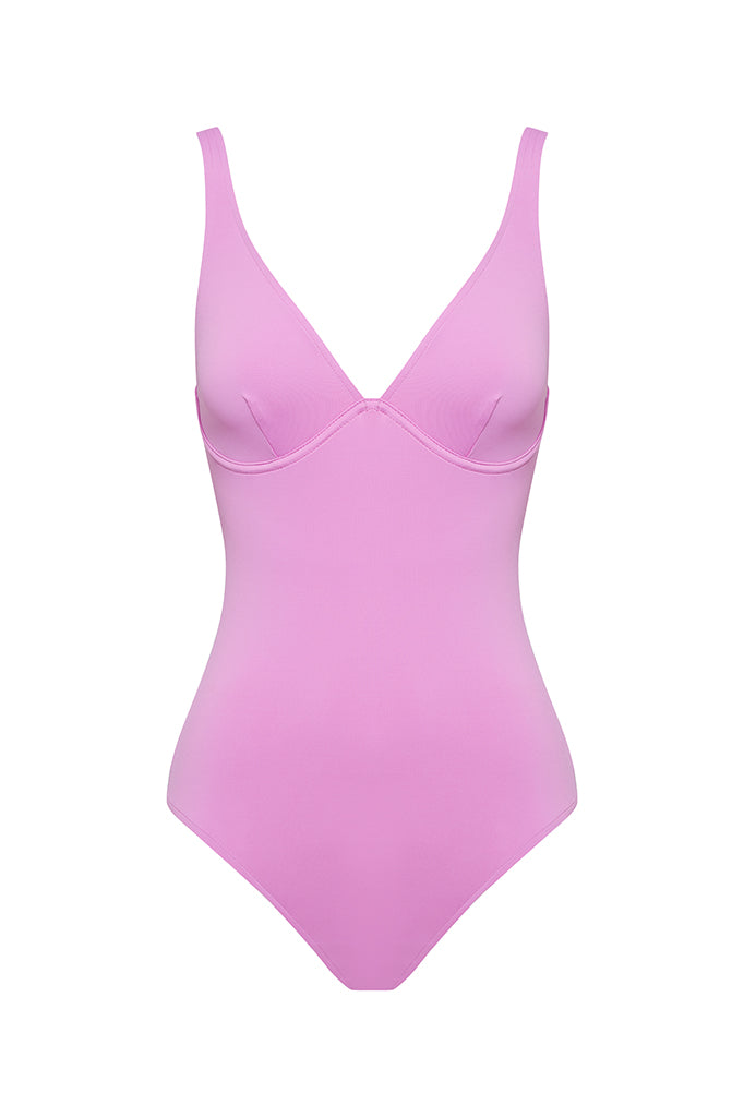 BONDI BORN® Emmanuelle One Piece Swimsuit Taffy | Designer Swimwear