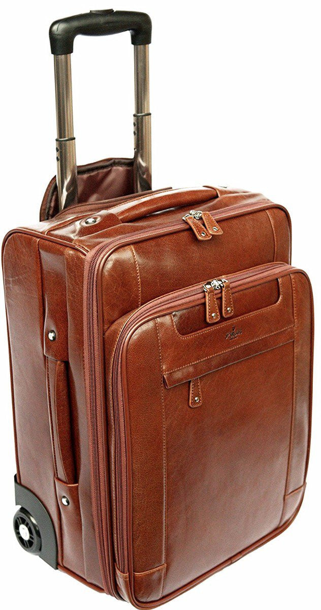 leather cabin trolley bags