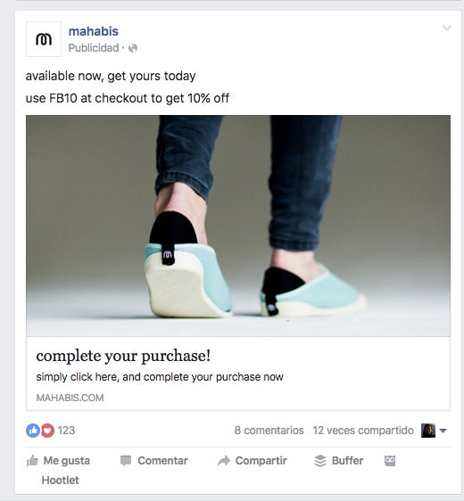 Anuncio-tienda-shopify-zapatos-mahabis-remarketing-facebook