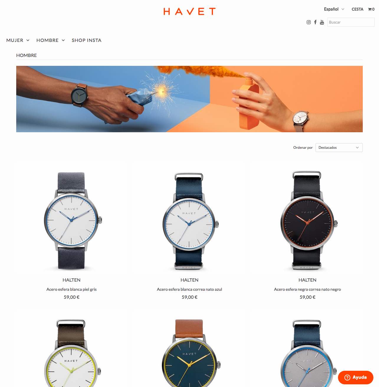 Tienda Online Shopify de Relojes