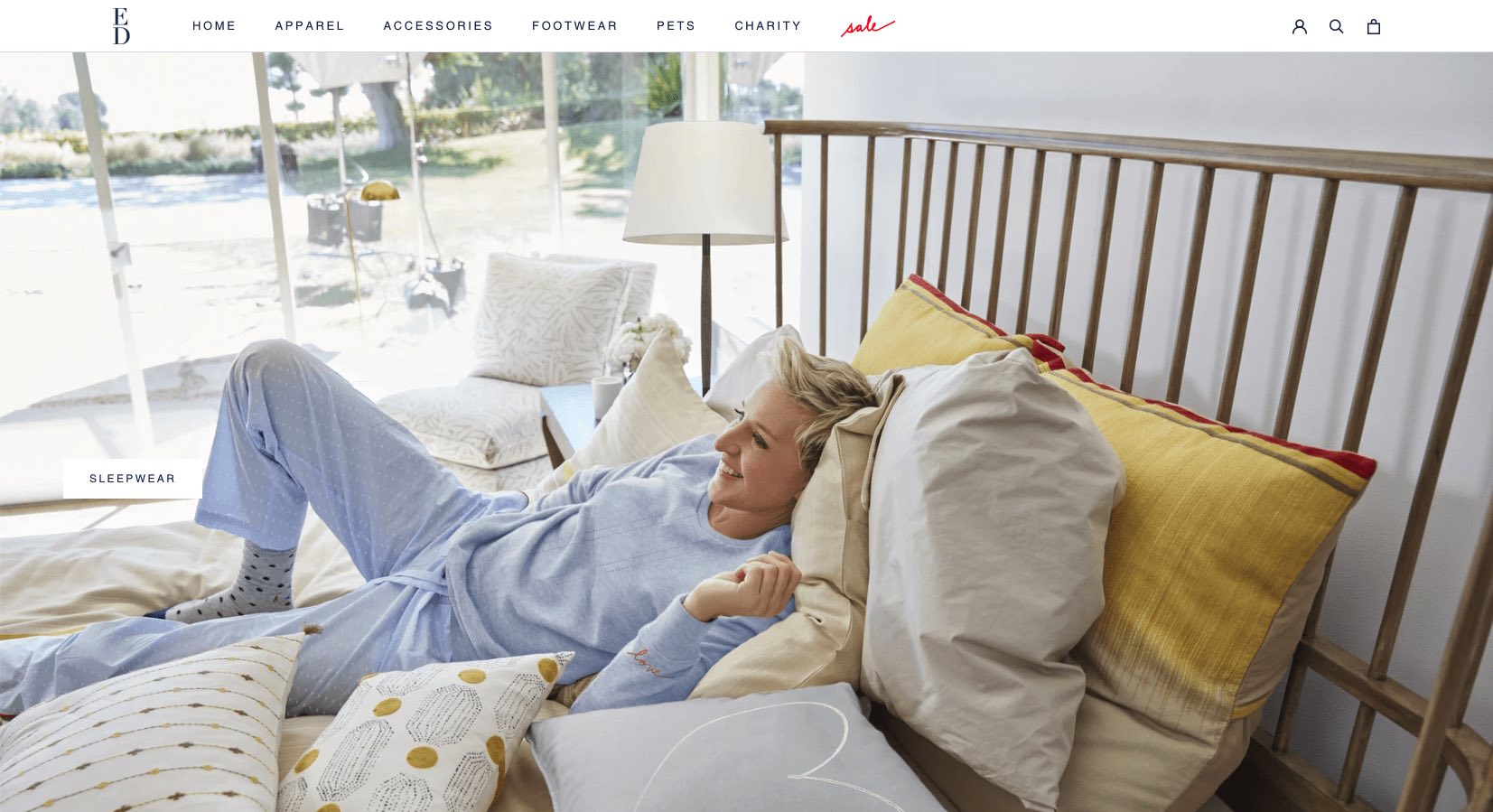 Tienda Online Shopify de Ellen DeGeneres