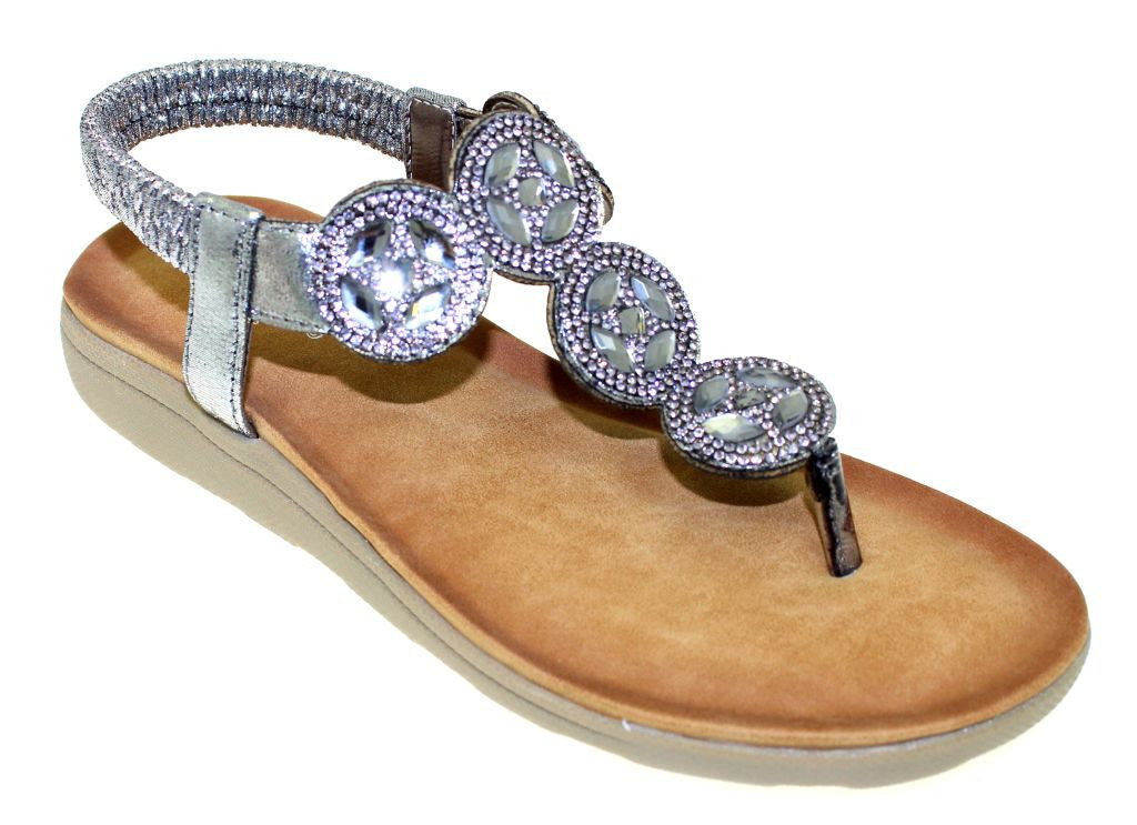 lunar sandals silver