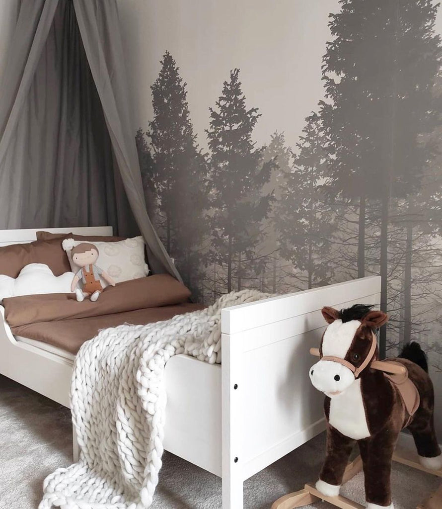 Nature-inspired nursery, nature-inspired children room