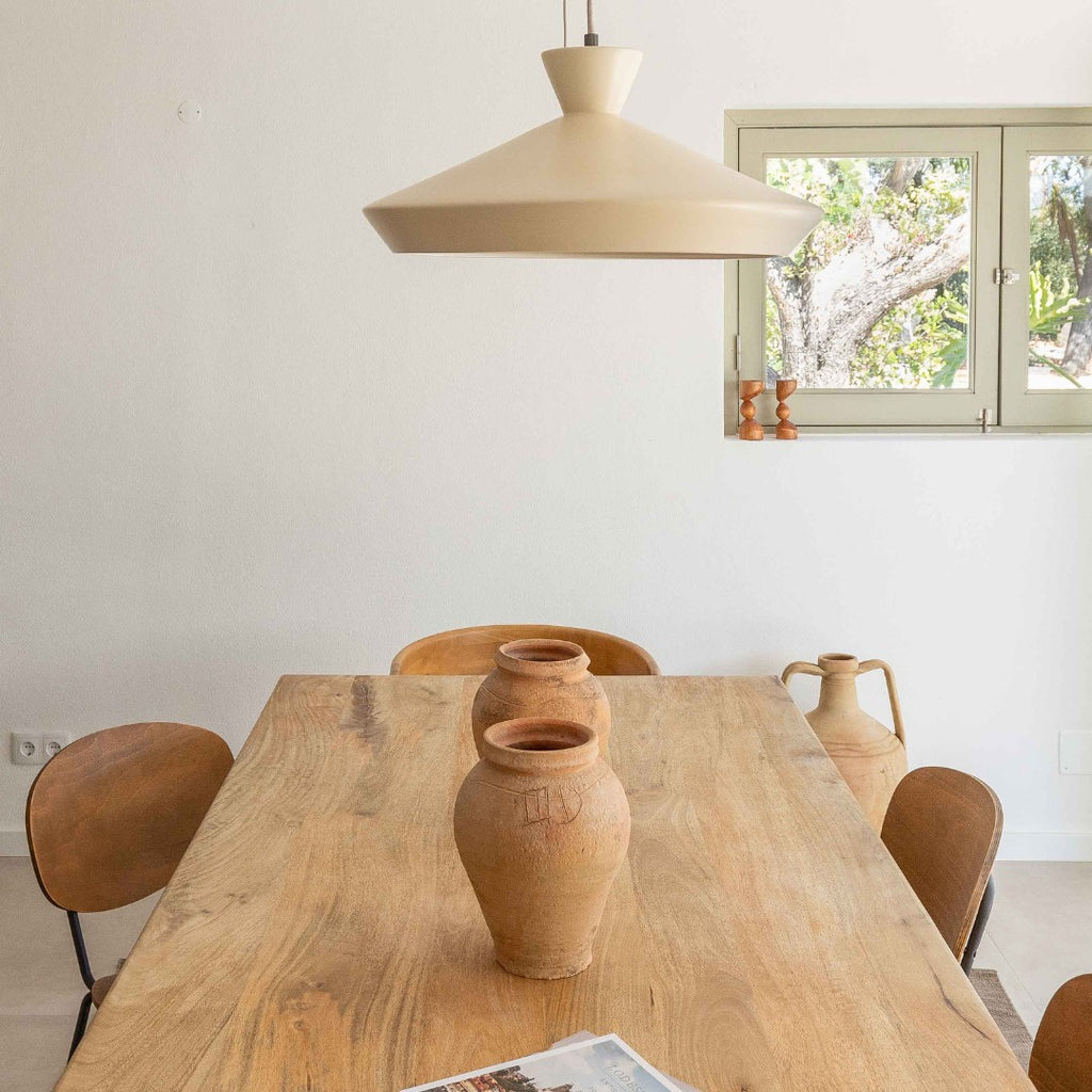 dining room with minimalist reset