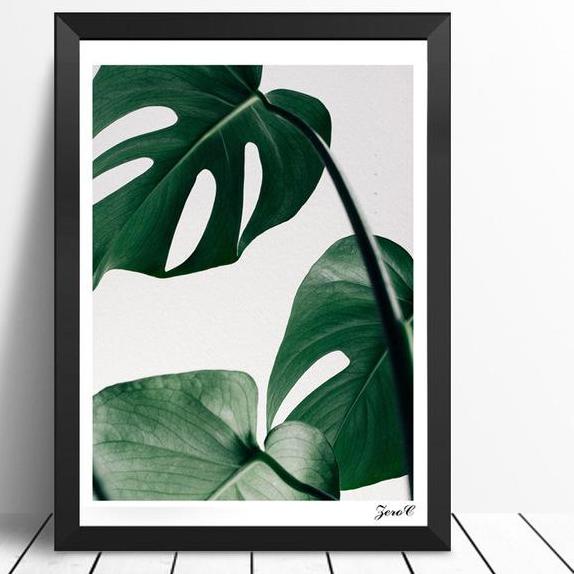 Monstera Canvas Prints (1 or Set of 2)-Wall Decor-CANVAS PRINTS, LARGE CANVAS PRINTS-Forest Homes-Nature inspired decor-Nature decor