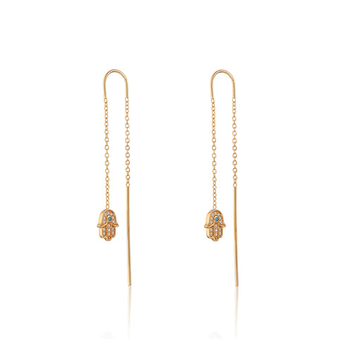 Fatima Hand Threader Earrings by Scream Pretty