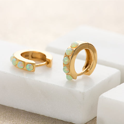 Scream Pretty Opal Huggie Hoop Earrings