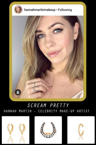 Hannah Martin Makeup Scream Pretty Jewellery