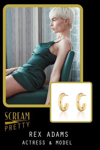 REX ADAMS model Scream Pretty Jewellery