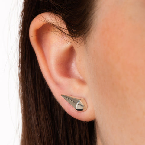 Faceted stud earring by Scream Pretty