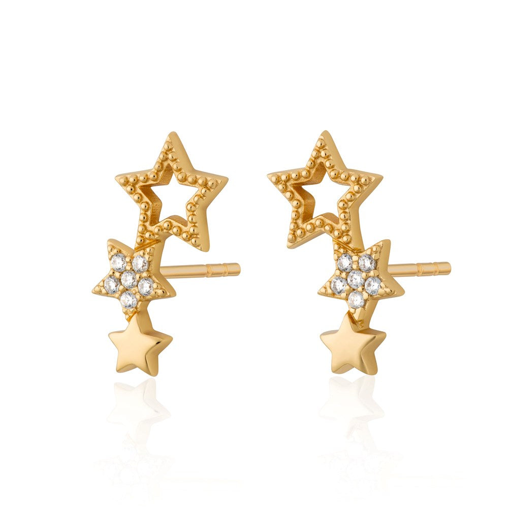 Hannah Martin Star Ear Climber Stud Earrings