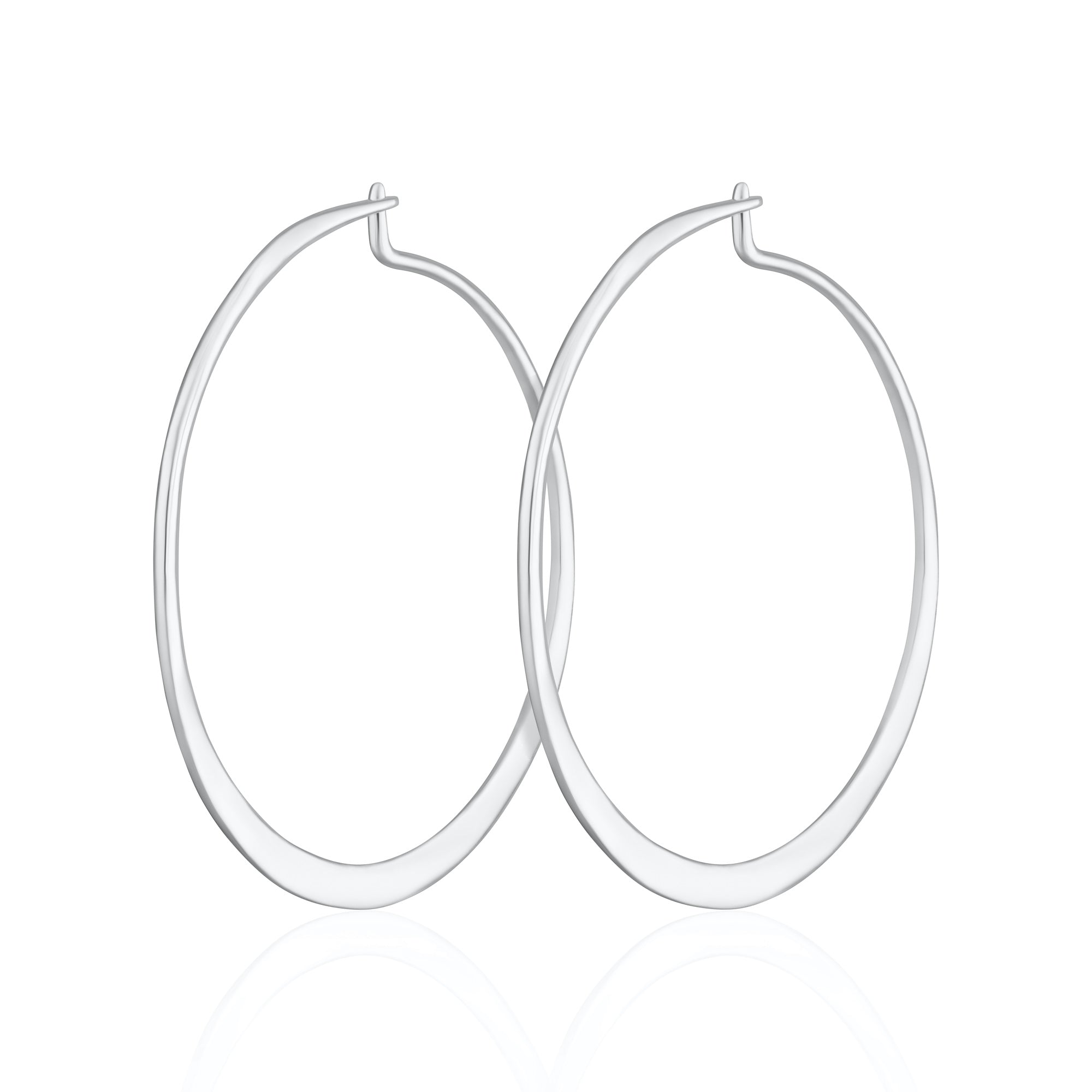 Flat Hoop Earrings