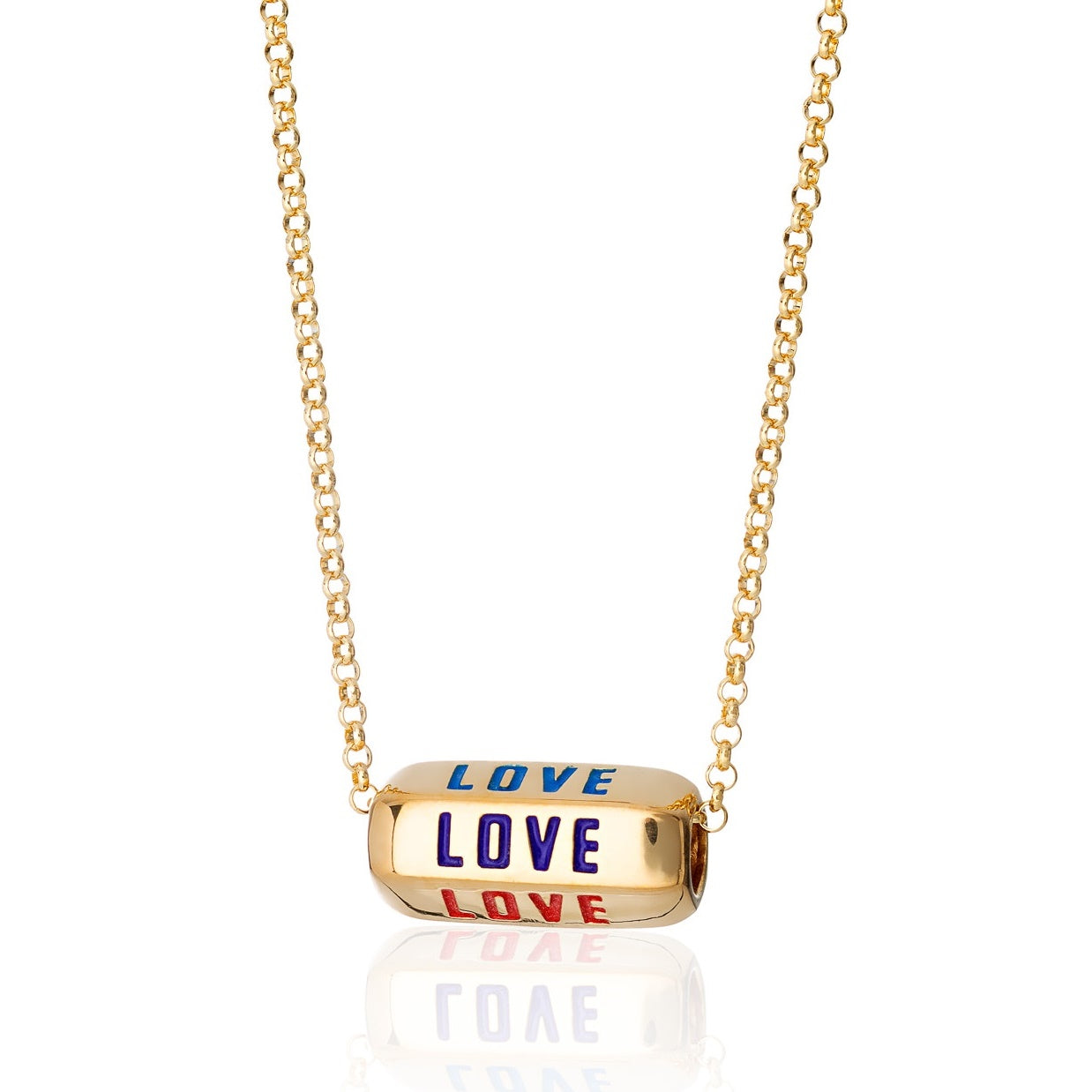 Love is All Around Necklace (Rainbow)