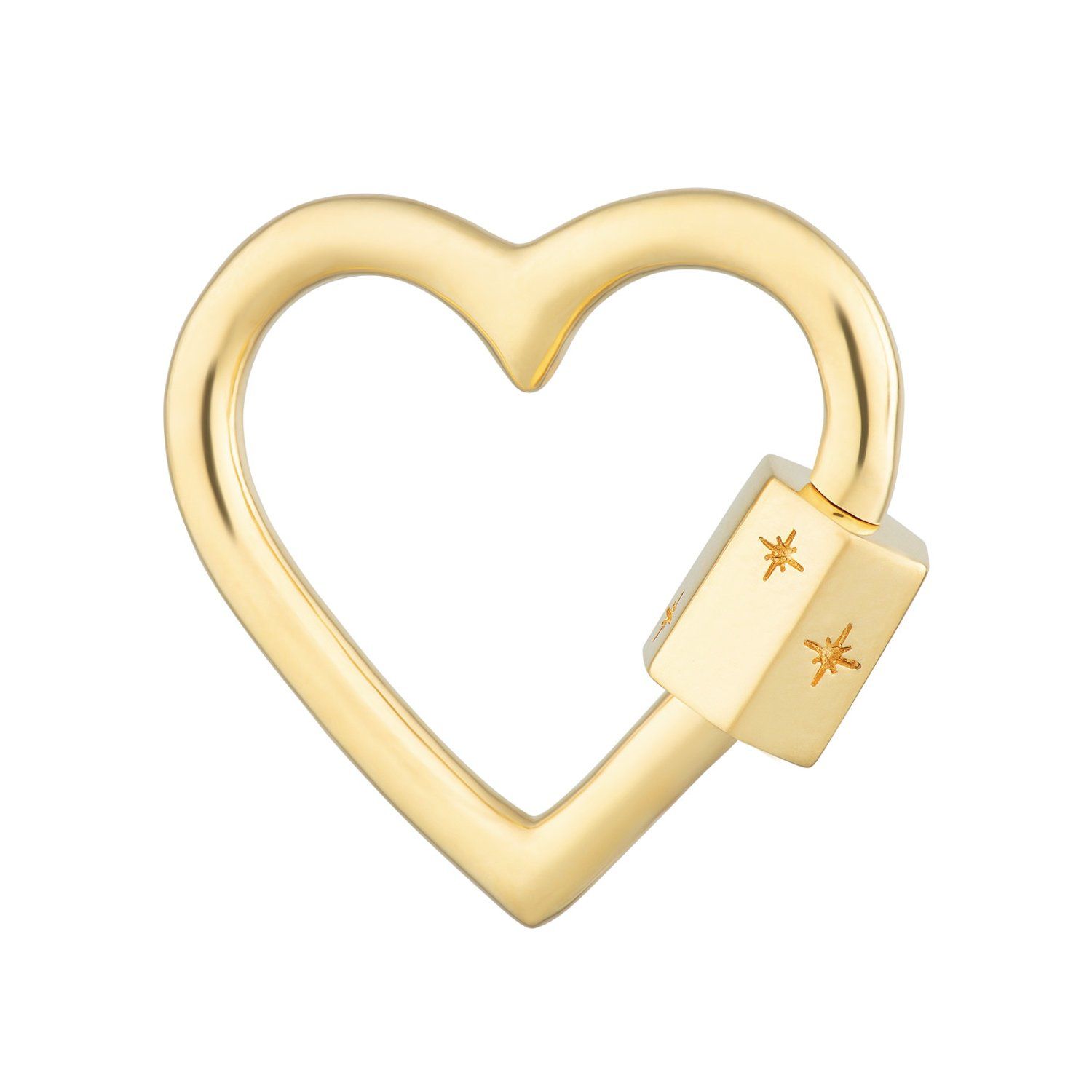 Heart Carabiner Charm Lock