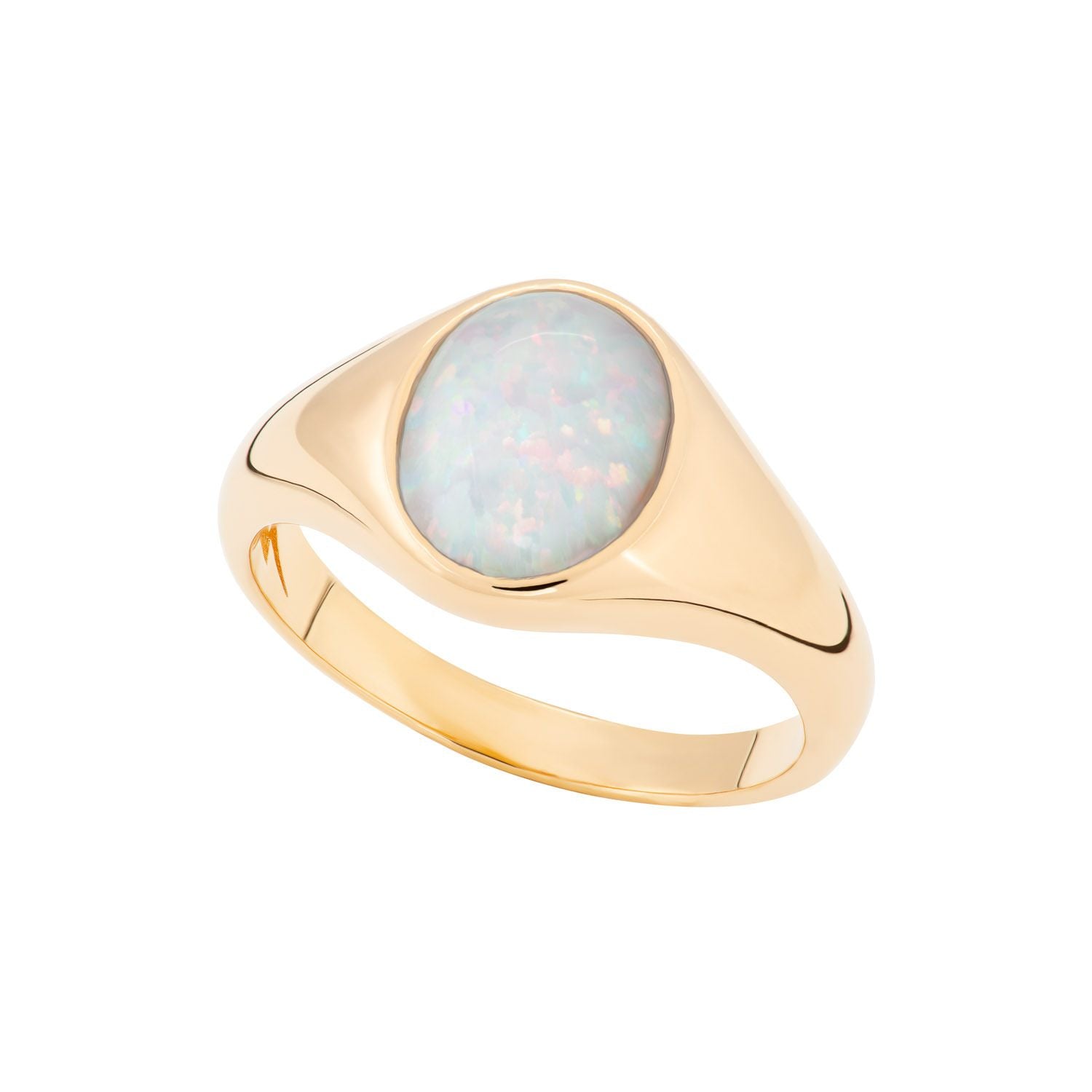 Opal Signet Ring